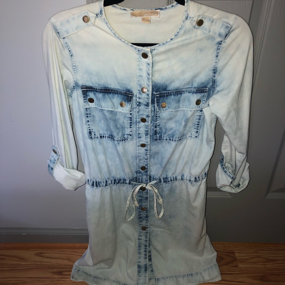 Michael Kors Blue Acid Wash Dress